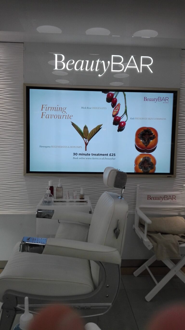 Clarins Beauty Bar in John Lewis, Leeds