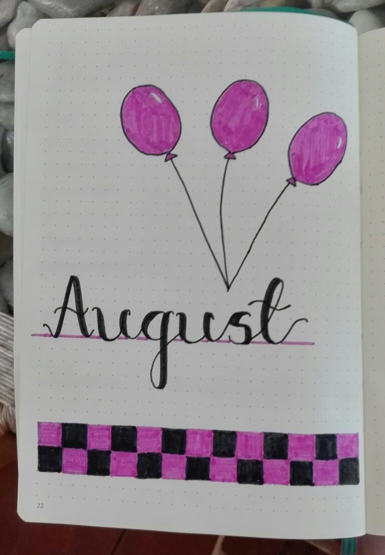 Bullet Journal August 2018 Setup | Plan with Me