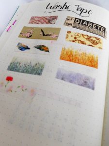 washi tape september 2018 bullet journal setup