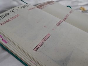 weekly plan september 2018 bullet journal setup