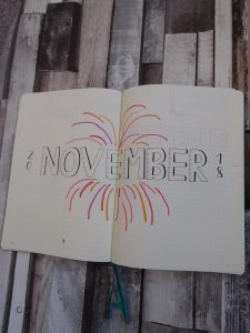 november bullet journal setup feature image