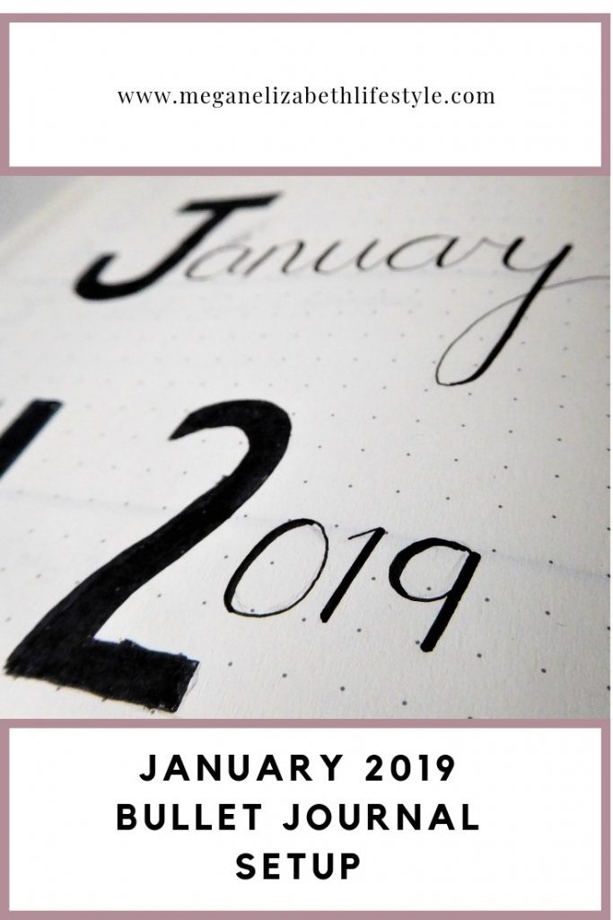 january 2019 bullet journal setup pinterest