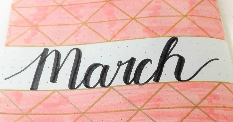 March 2019 Bullet Journal Setup Feature Image