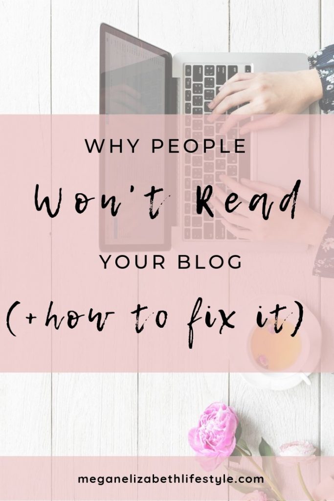 why people won't read your blog pinterest image
