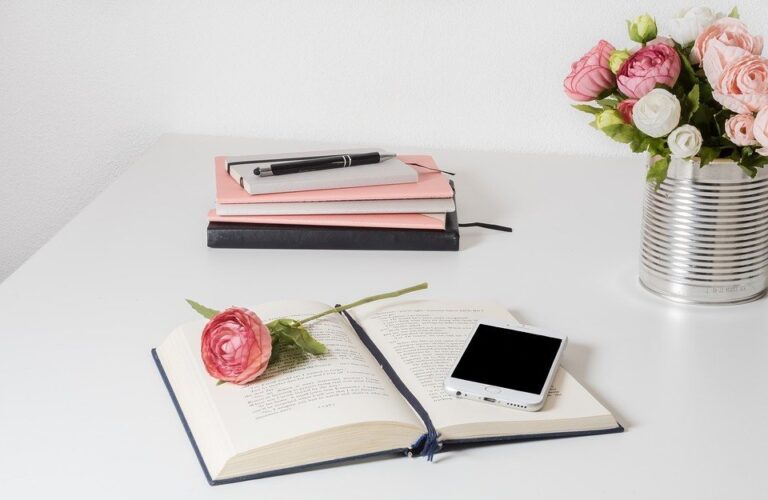 social media downtime feature image desk notebooks phone