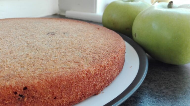sugar-free wholemeal apple cake feature image