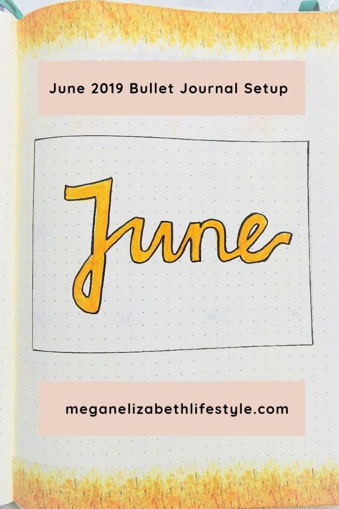 june 2019 bullet journal pin