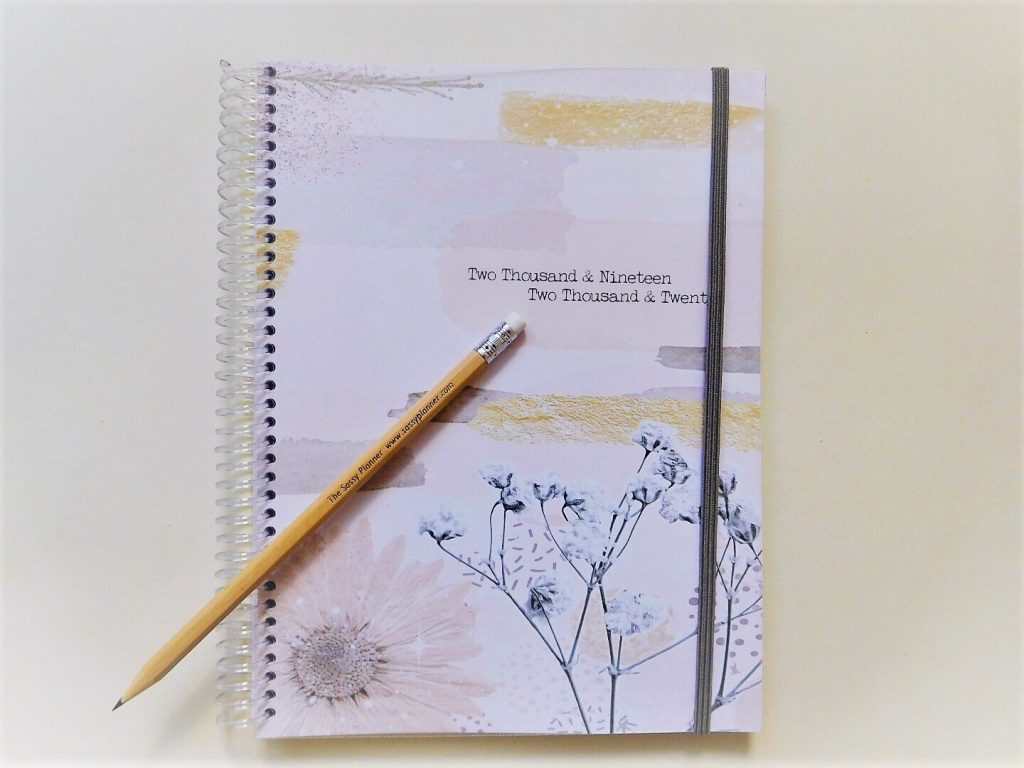 sassy planner floral pastel cover