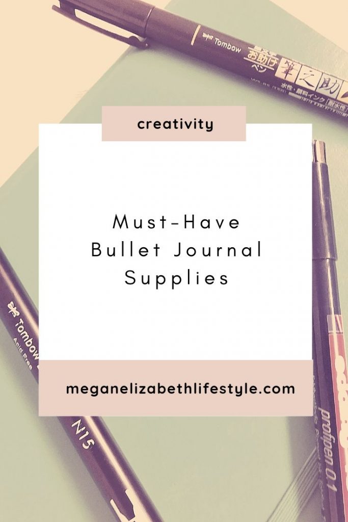 must-have bullet journal supplies pin