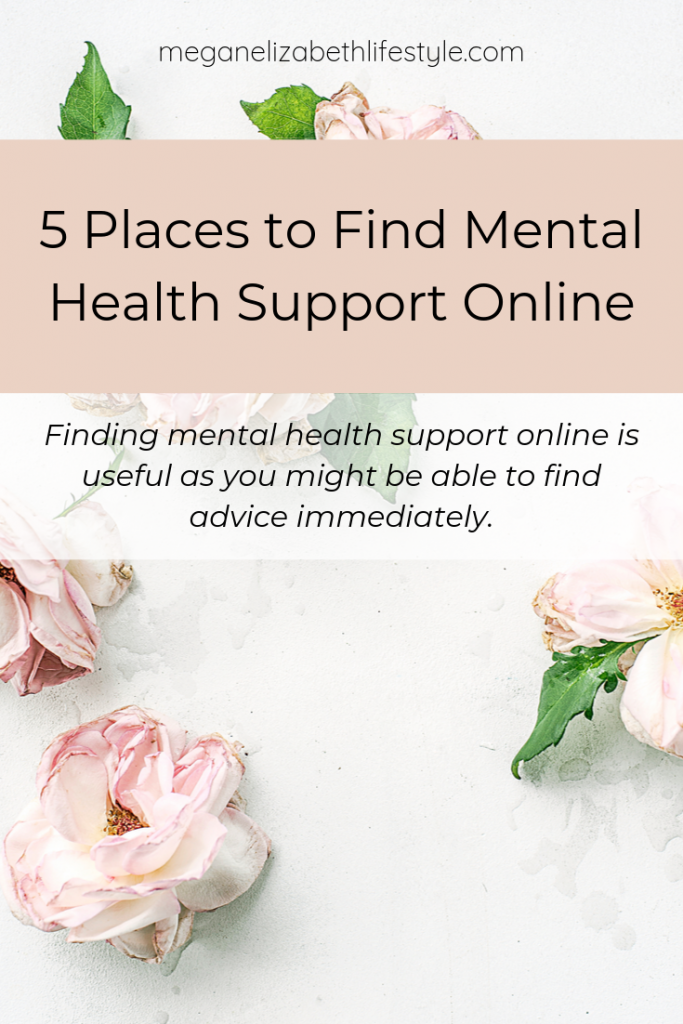 find mental health support online pin