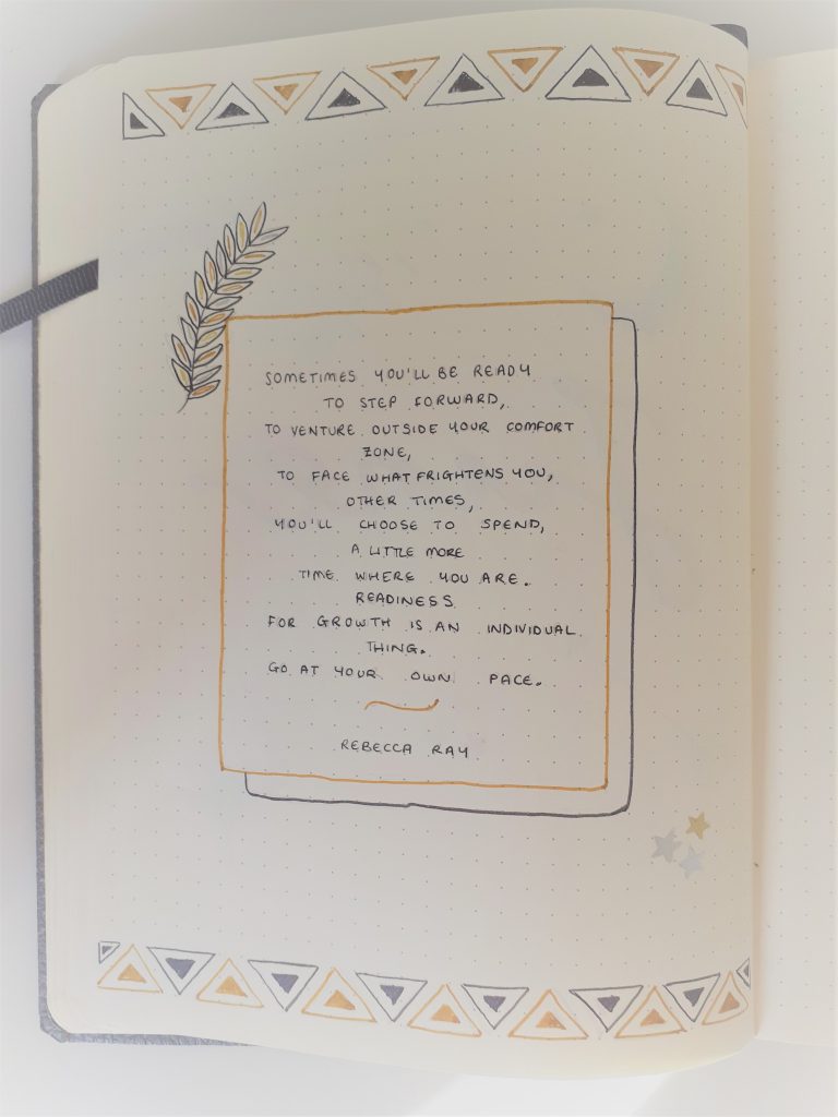 june 2020 quote page pace yourself rebecca ray quote