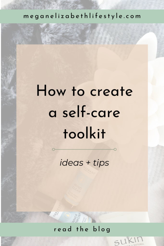 how to create a self-care toolkit pin