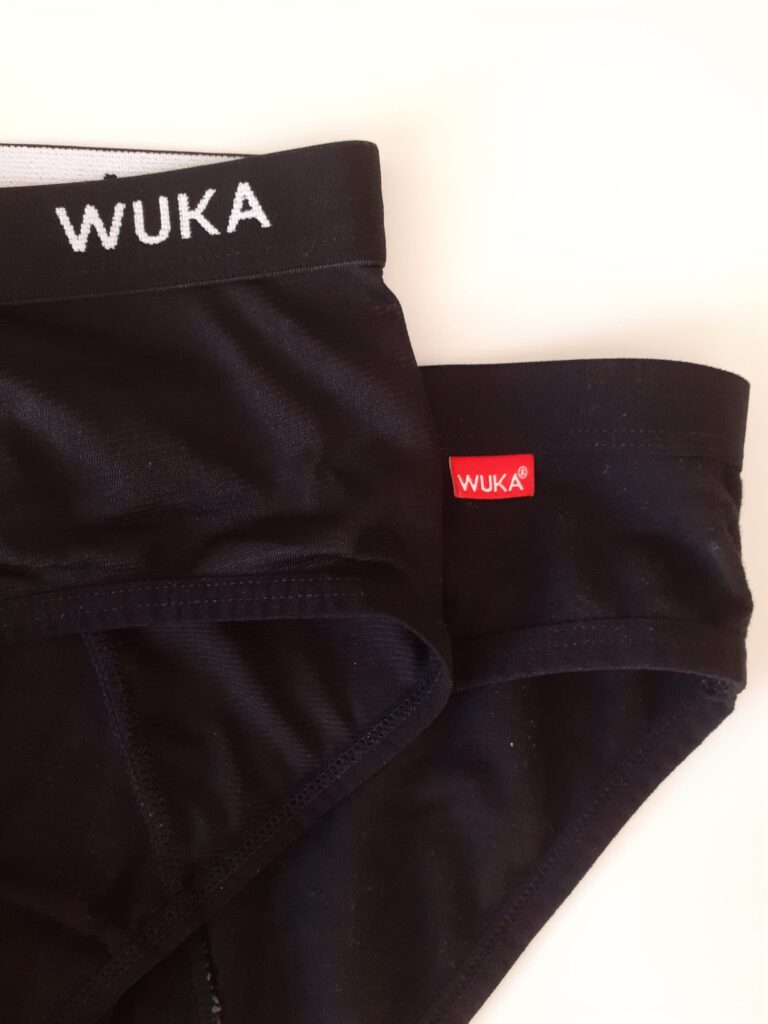 2 pairs of black wuka period underwear